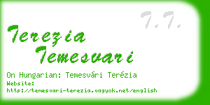 terezia temesvari business card